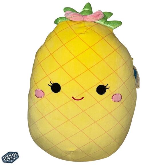 Squishmallow Lulu Pineapple 16” Plush Stuffed Toy Soft Pillow Squishy NEW/NWT!! - Picture 3 of 6